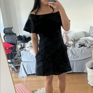 Banana Republic Black Off-Shoulder Dress